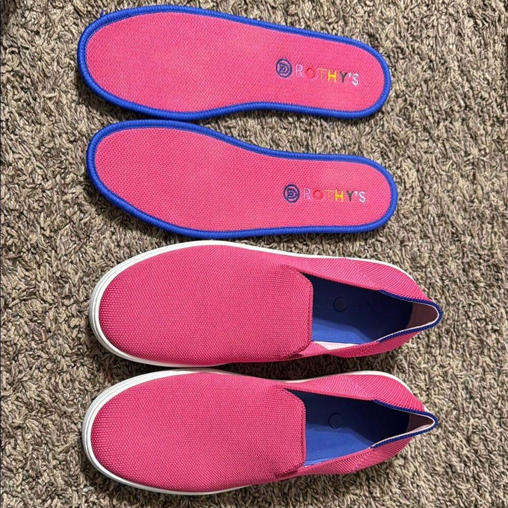 Rothy's bubblegum sneakers